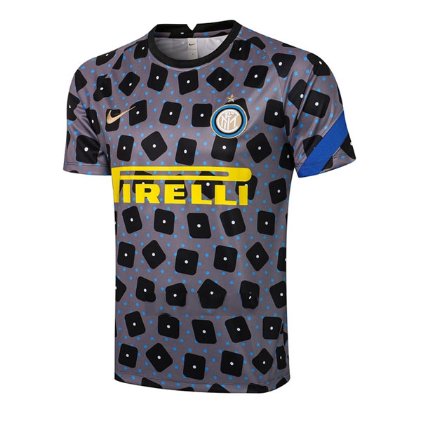 Maillot De Foot Entrainement Inter Milan 2021-2022 Gris Pas Cher